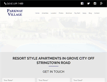 Tablet Screenshot of parkwayvillagegc.com